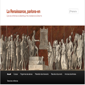 Cycle de conférences organisée par l'Université Panthéon-Sorbonne: La Renaissance, parlons-en